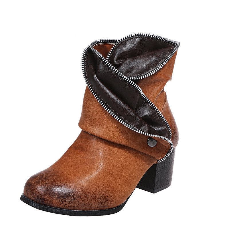 Women's Shoes Thick Heel Fashion Single ShoesElevate your style with Women's Shoes Thick Heel Fashion Single Shoes! The sleek design and durable synthetic leather bring a modern twist to the classic round-toe sBootPlush Fashions ShopPlush Fashion Shop