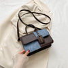 Ladies fashion stitch texture shoulder messenger bag with adjustable strap, featured in chic design.