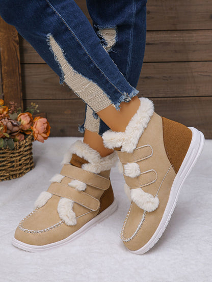 Women's Round Toe Flat Boots