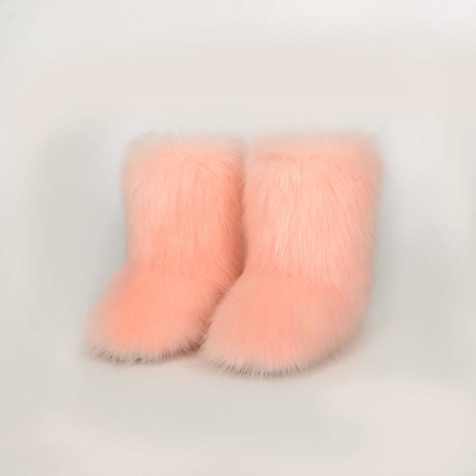 Thermal Fuzzy Platform Boots - Plush Fashion Shop #