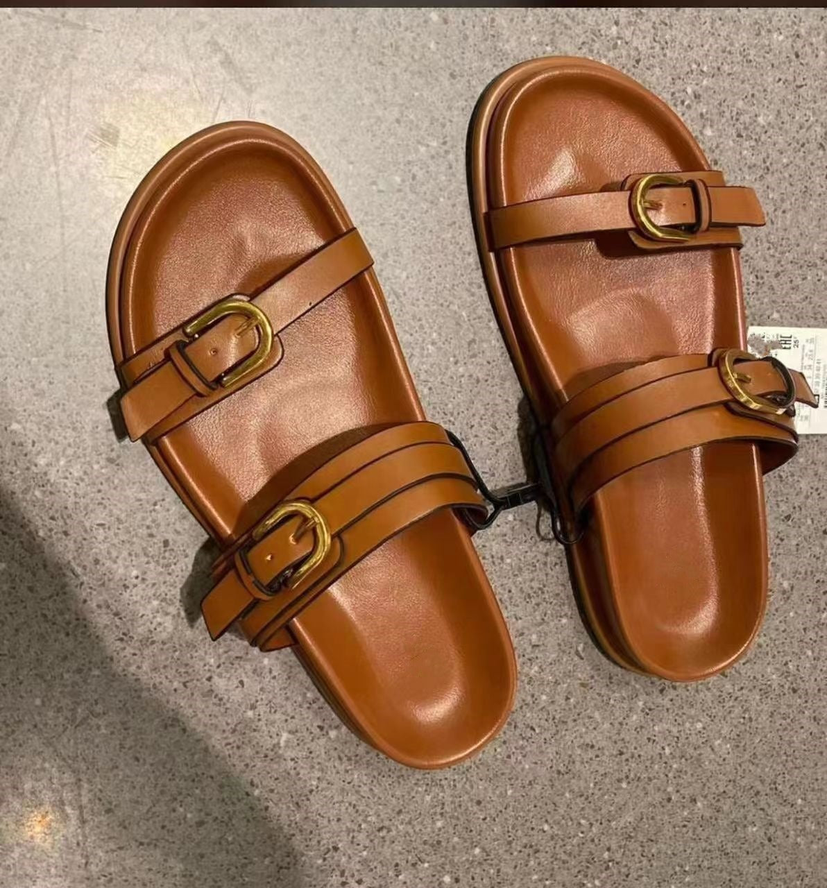 Plush Fashion Hub coastal chic buckle detail platform sandals with straps and chunky soles, perfect for summer footwear style.