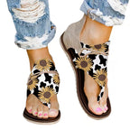 LadyShow.Store leopard print flat beach sandals for women, spring and summer foreign trade, large size with stylish design