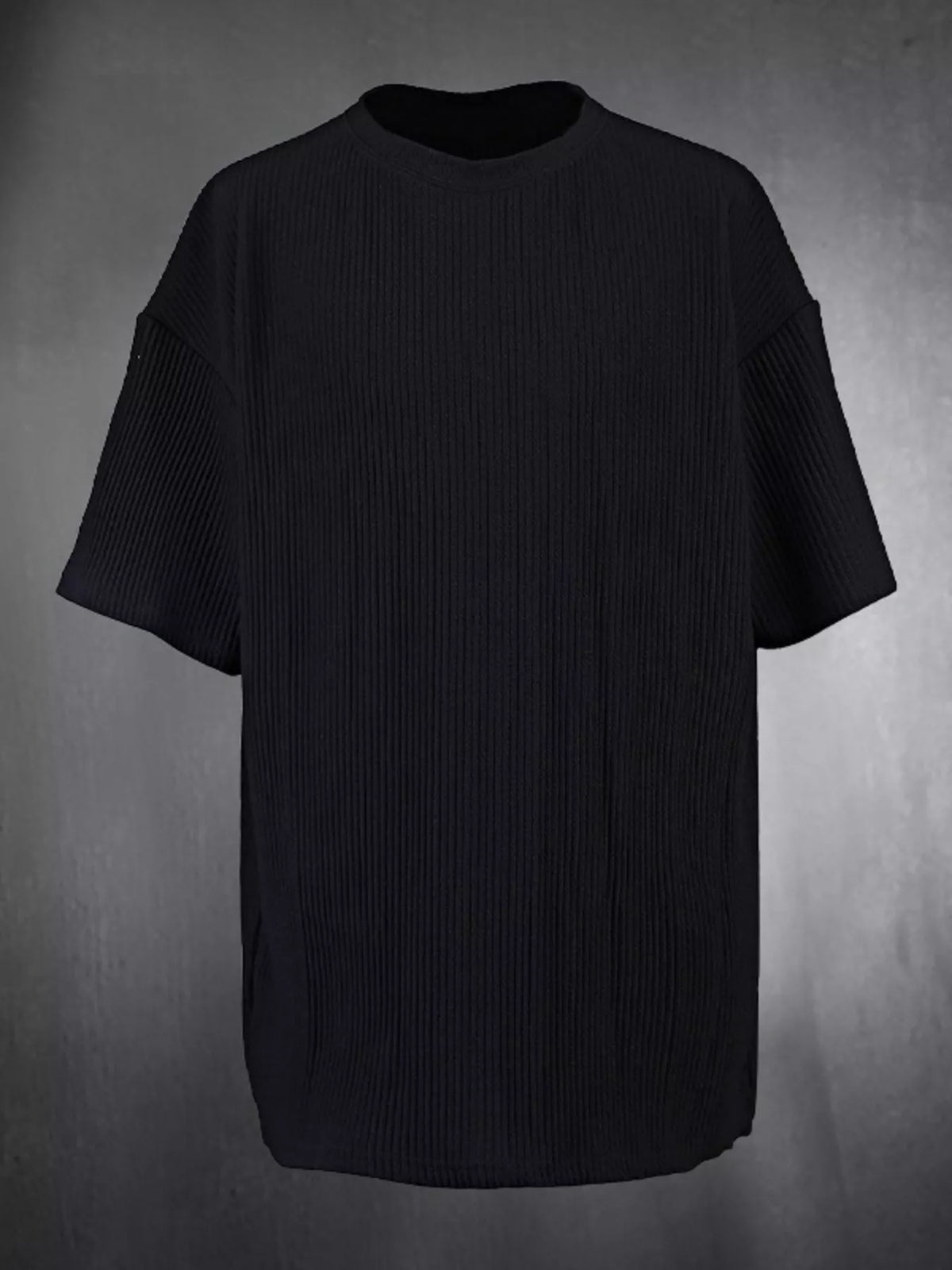 Plus size men's short sleeve top and shorts set from Plush Fashion Hub, casual lounge wear, with a relaxed fit and comfortable fabric.