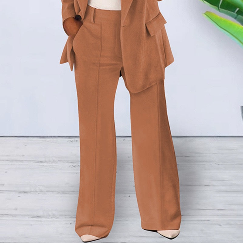 Sophisticated Notched Collar Slim Fit Blazer