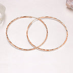 Sterling silver circle endless hoop earrings for women, stylish jewelry gift featuring polished silver hoops.
