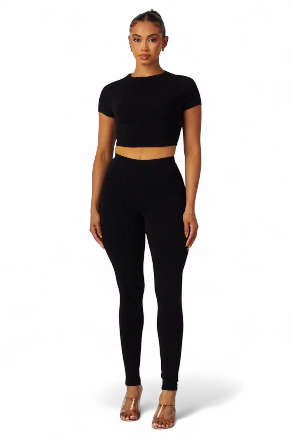 Jovie Crop Top & Skinny Leg Set The House of Stylez