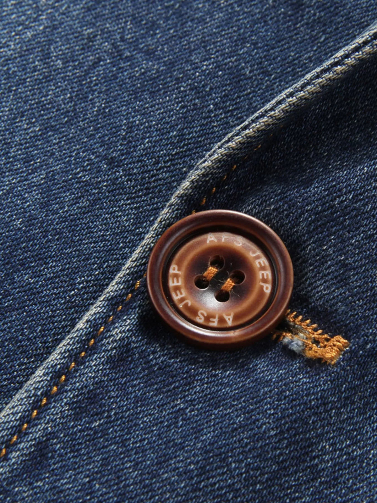 Plus size men's denim blazer with lapel collar and button-up front by Plush Fashion Hub, shown in a stylish denim fabric.
