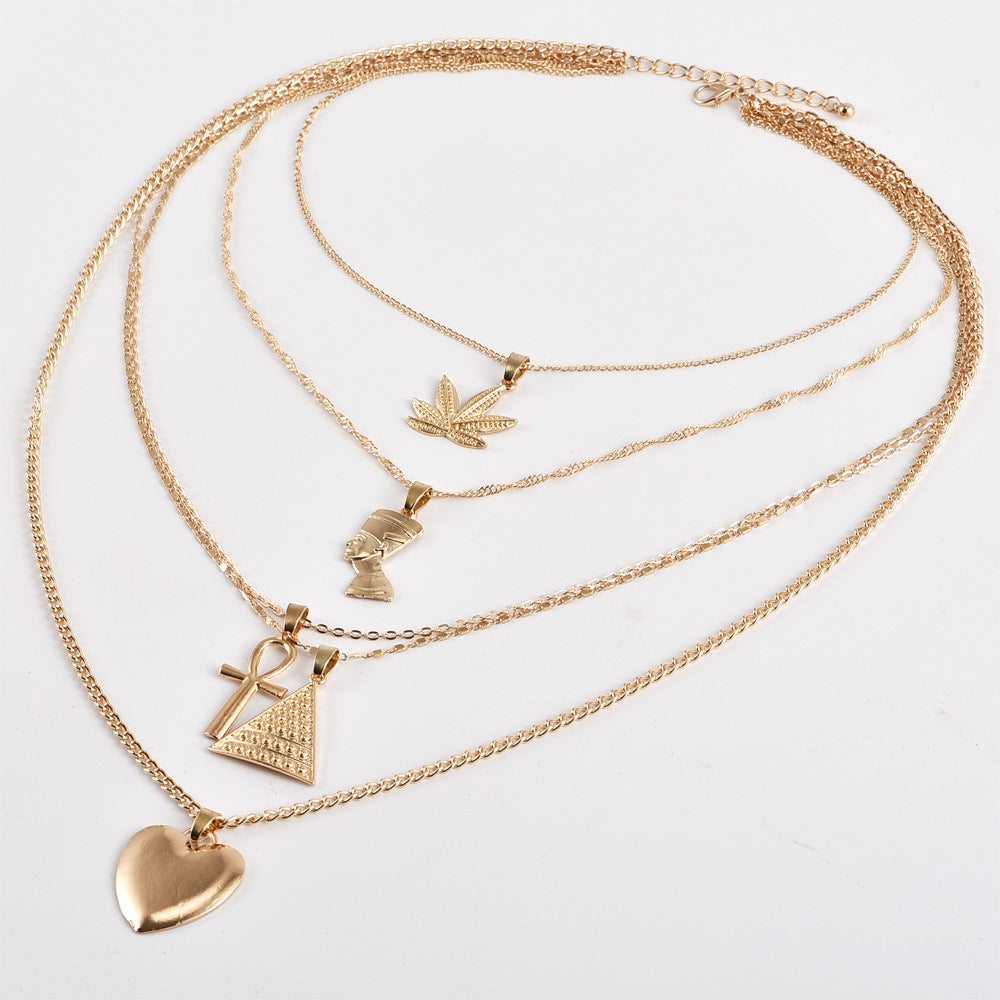 Women's Pyramid Love Pendant Multilayer NecklaceEmbody the power of love with this Women's Pyramid Love Pendant Multilayer Necklace. Featuring a sleek, chic Europe-America style, this necklace is made of high-qualNeklacePlush Fashions ShopPlush Fashion Shop