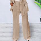 Sophisticated Notched Collar Slim Fit Blazer