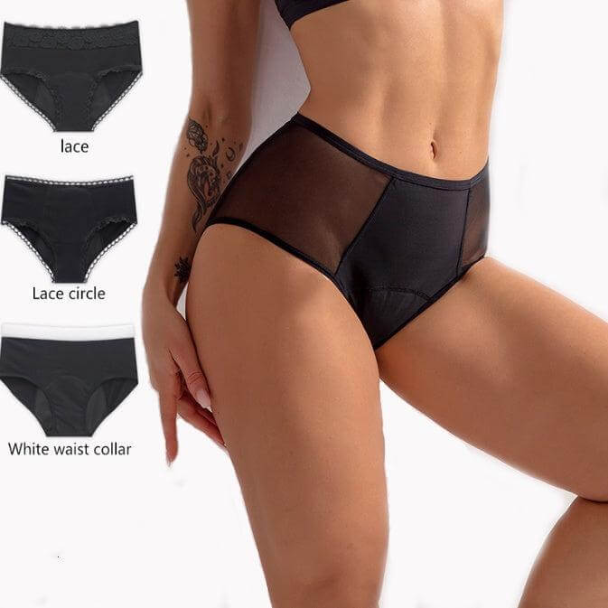 Ladies Cotton Physiological Underwear with leak-proof design and premium nylon fabric.