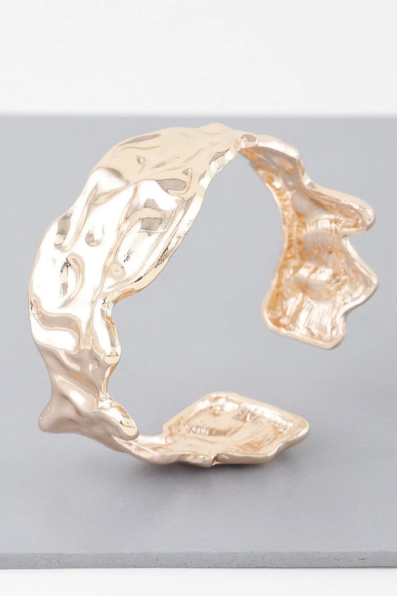 Abstract Ripple Open Cuff Bracelet OyeraCharisma