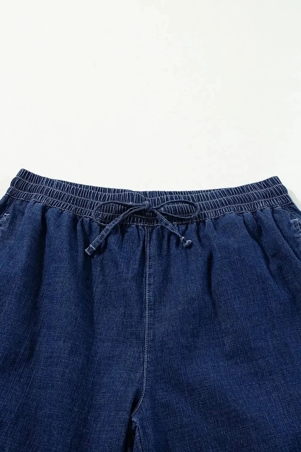 Analeia wide-leg casual plus jeans by Threaded Pear, showing relaxed fit and denim fabric with a high waist style.