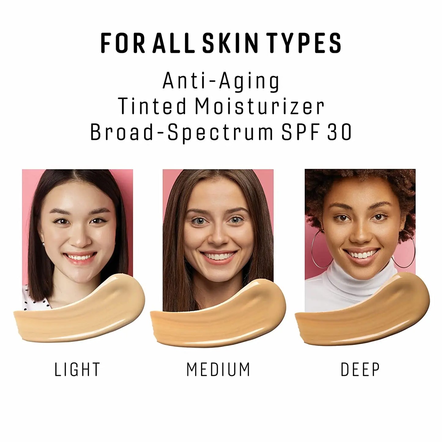 Anti-Aging Tinted Moisturizer Sunscreen Broad-Spectrum SPF 30 by Chica Beauty Plush Fashion Hub