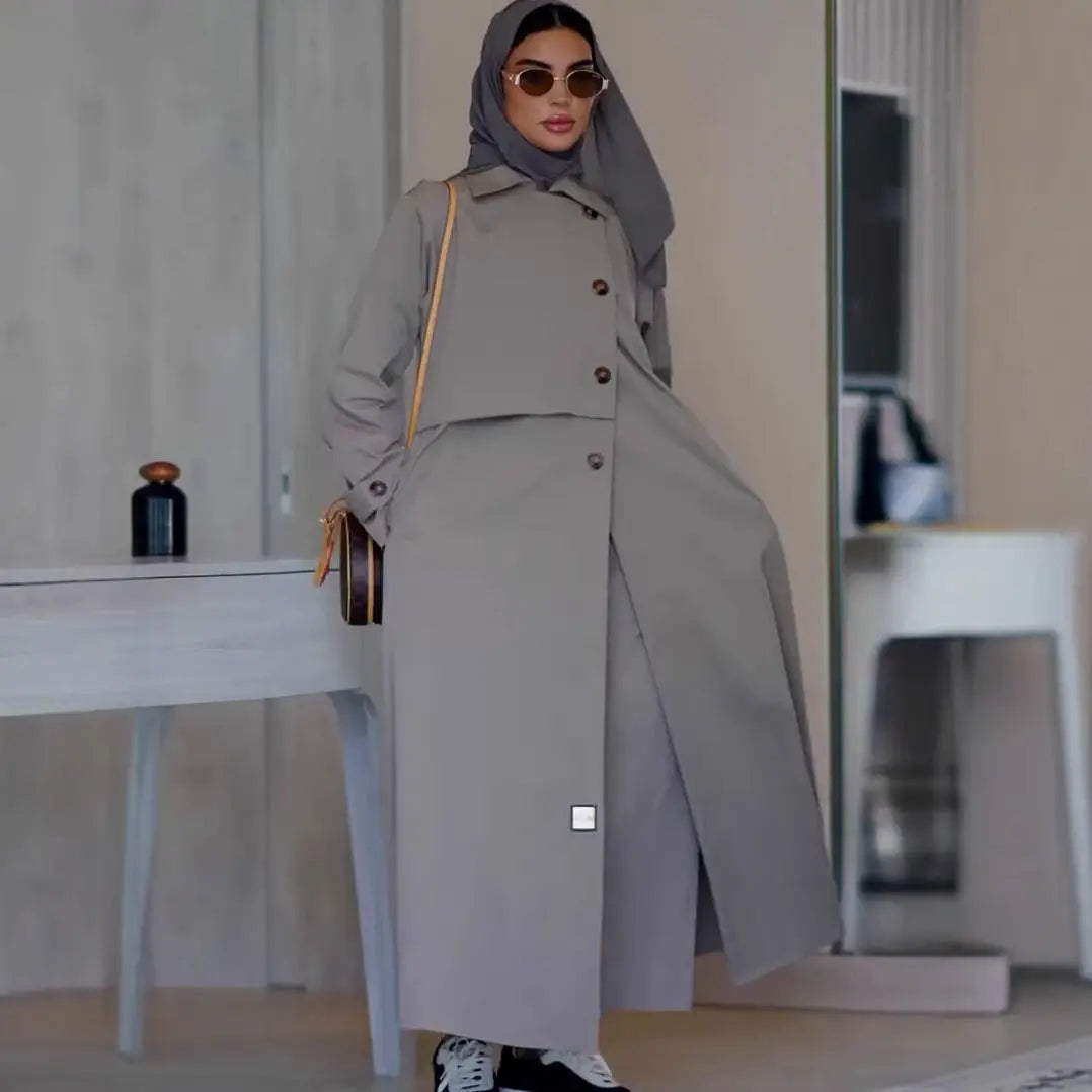 Arrival Autumn Winter Simplicity British Retro Motorcycle Mid Length Coat Perfecsy