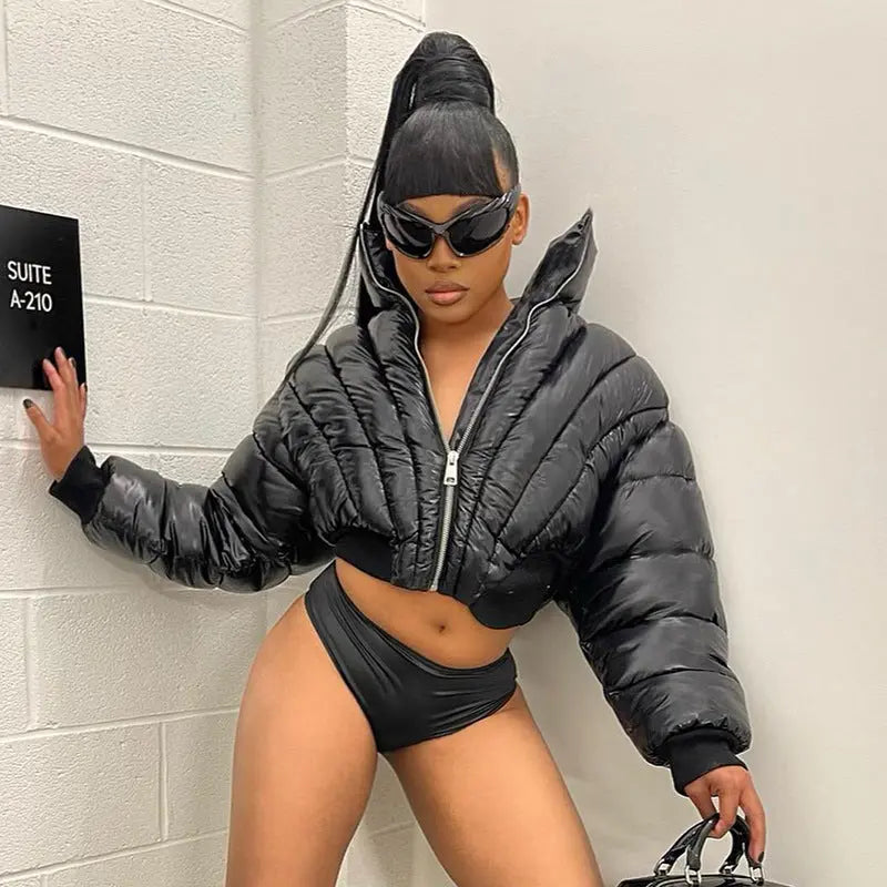 Autumn Winter Women Clothing Short down Coat Cotton Padded Clothes Perfecsy