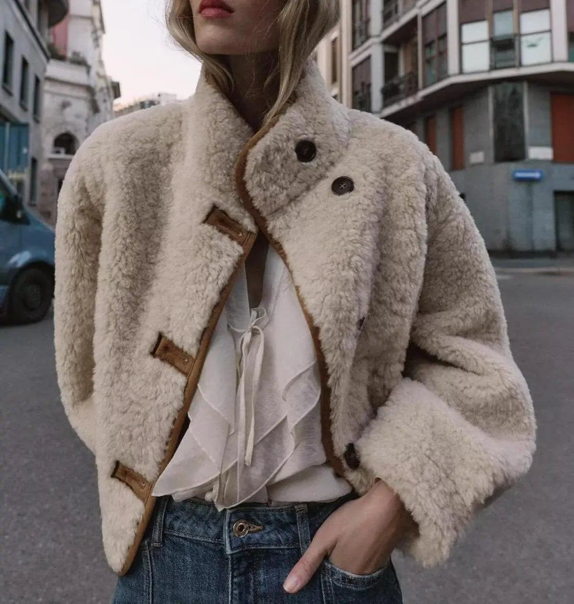 Autumn Winter Women Street Double Sided Both Sides Wear Jacket Perfecsy