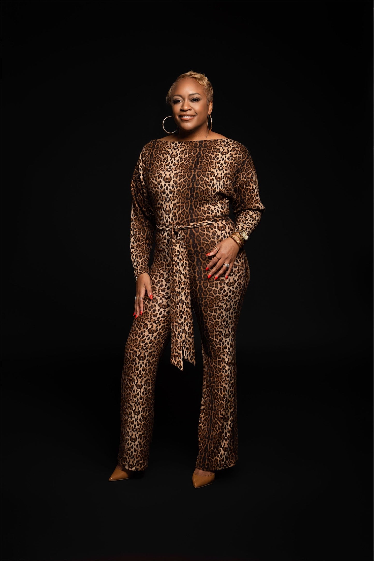Animal Print Jumpsuit The Bella Noire Store