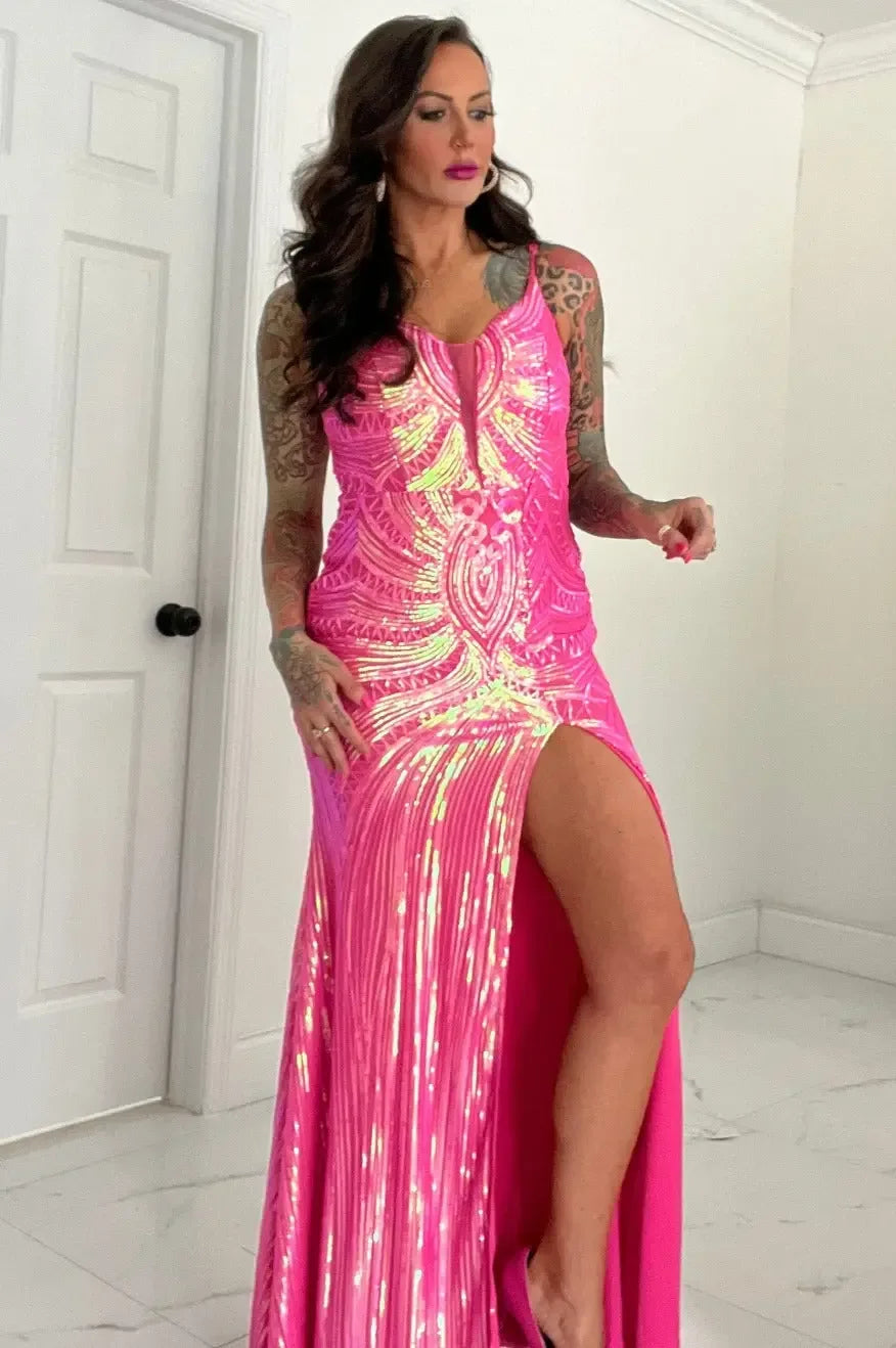 Barbie hot pink gala gown - Plush Fashion Hub