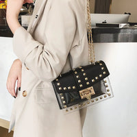Betty Shoulder Bag -Clear/Black OyeraCharisma