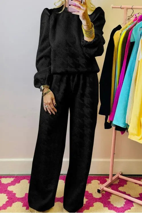 Black Cozy Travel set Pretty Little Patriot