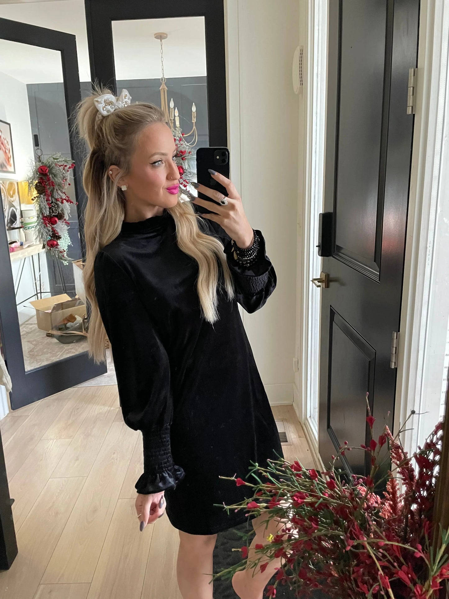 Black Velvet Party Dress Pretty Little Patriot