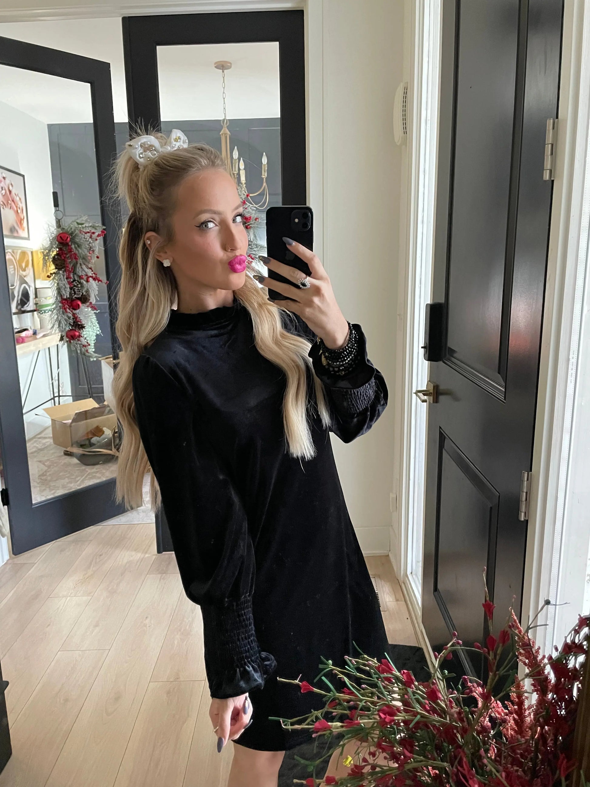 Black Velvet Party Dress Pretty Little Patriot