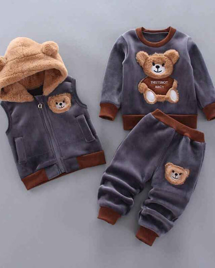 Boys And Girls Fashion Casual Three Pieces Set - Plush Fashion Shop #