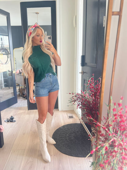 Rhinestone Denim Shorts Pretty Little Patriot