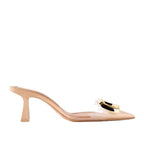 Eprolo Lucent stiletto sandals with metal buckle, clear heels and elegant design perfect for stylish occasions