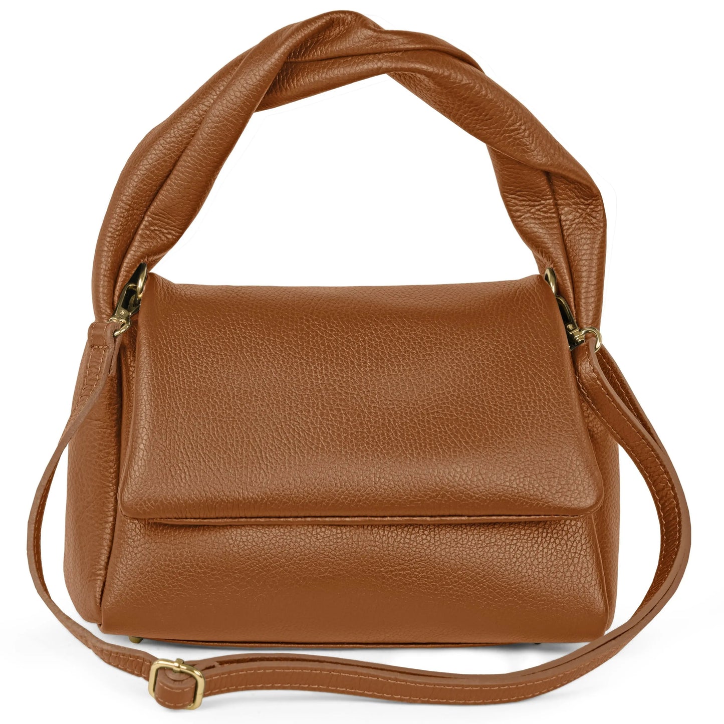 Calf Leather Top-Handle Bag TAKEASY