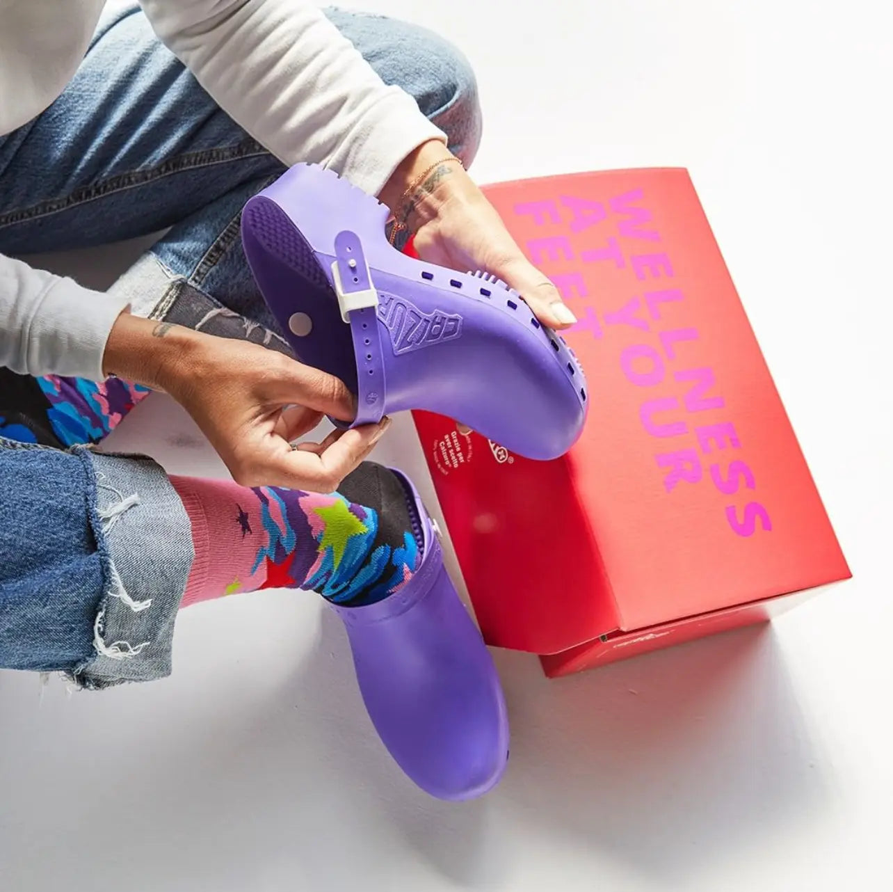 Calzuro Classic Without Holes Purple Plush Fashion Hub