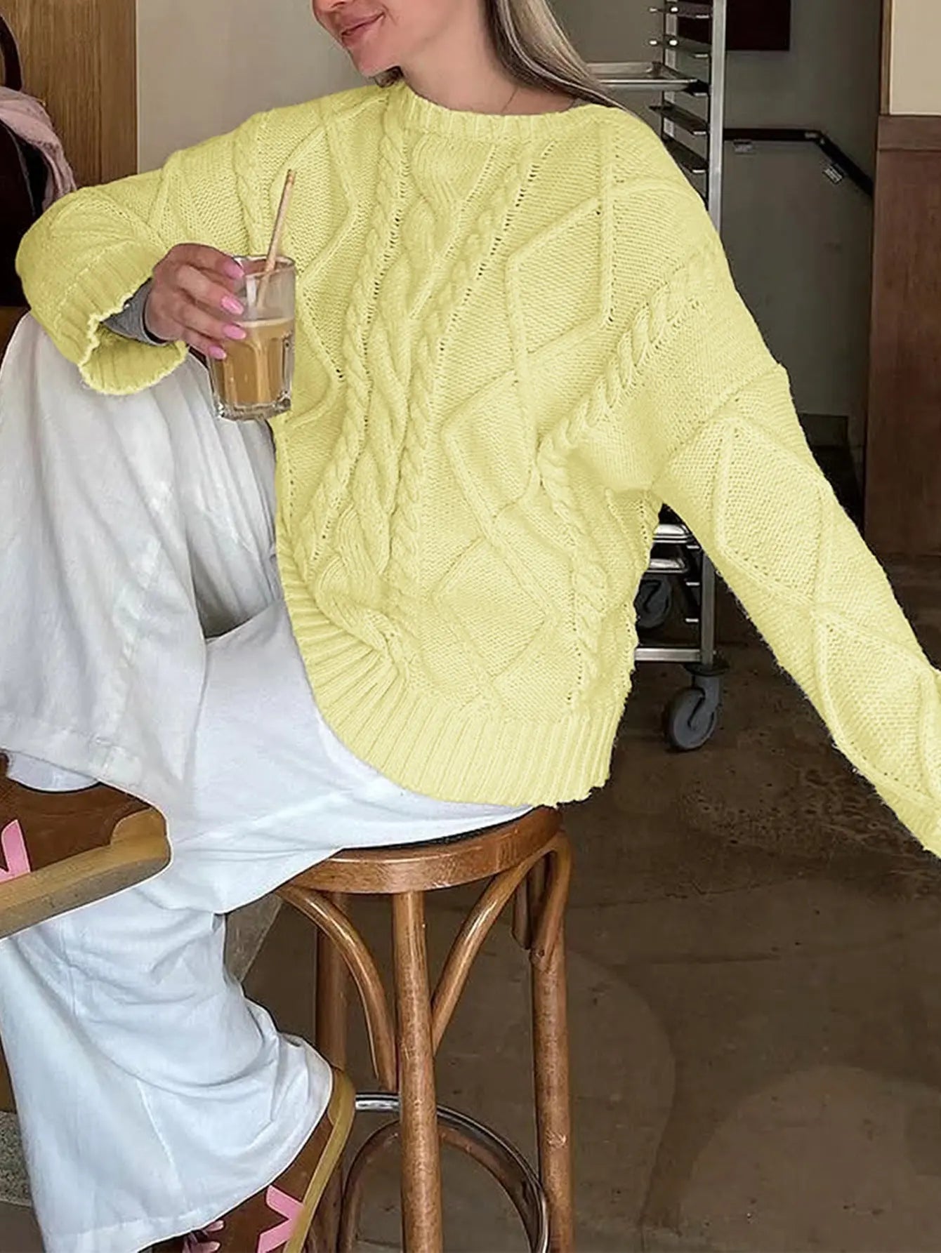 Casual Simple Wool Long Sleeve Sweaters Women Clothing Autumn Winter Bella Mia 107.98