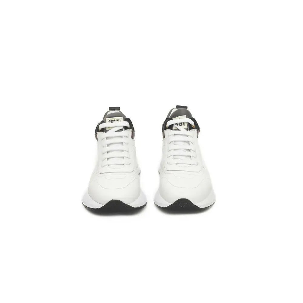 Cerruti 1881 White Cowhide Sneaker MaraFormigone