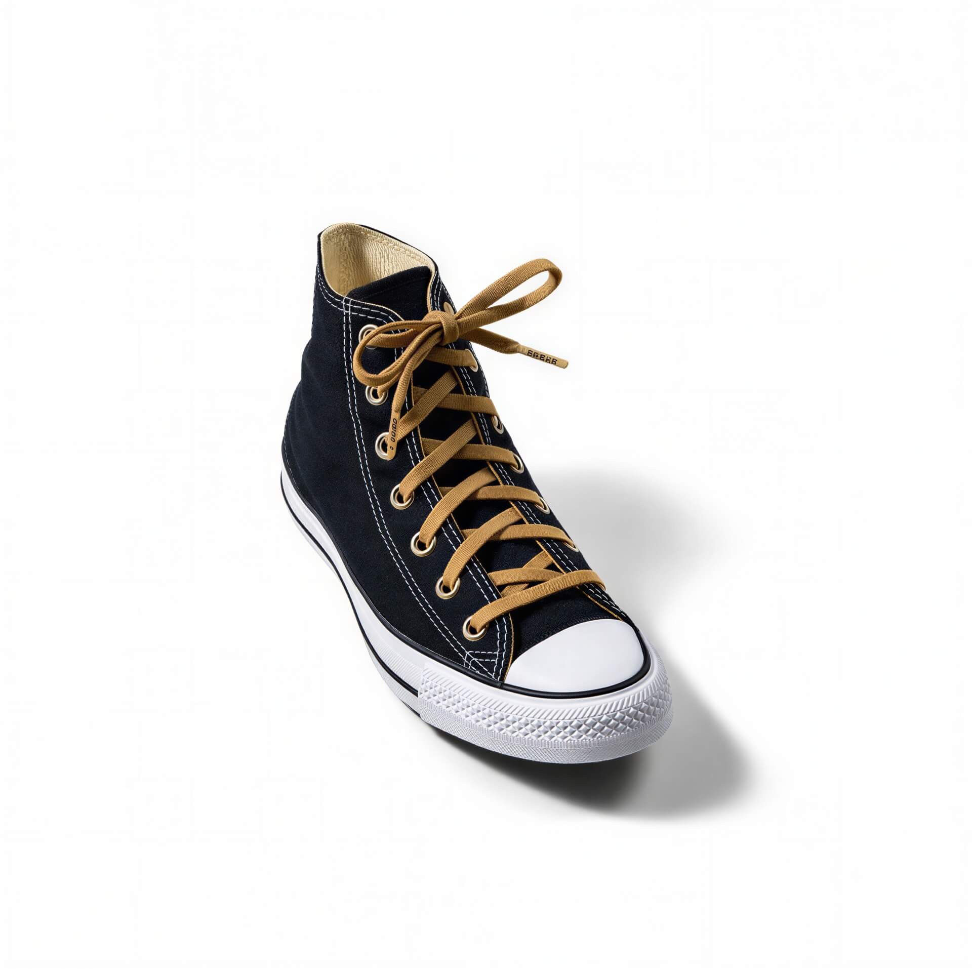 Coyote brown elastic shoelace by Bread, showing the stretchy, flexible design and textured surface for secure fit.