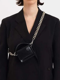 Chic Thick Chain Simple Small Bag Plush Fashion Hub