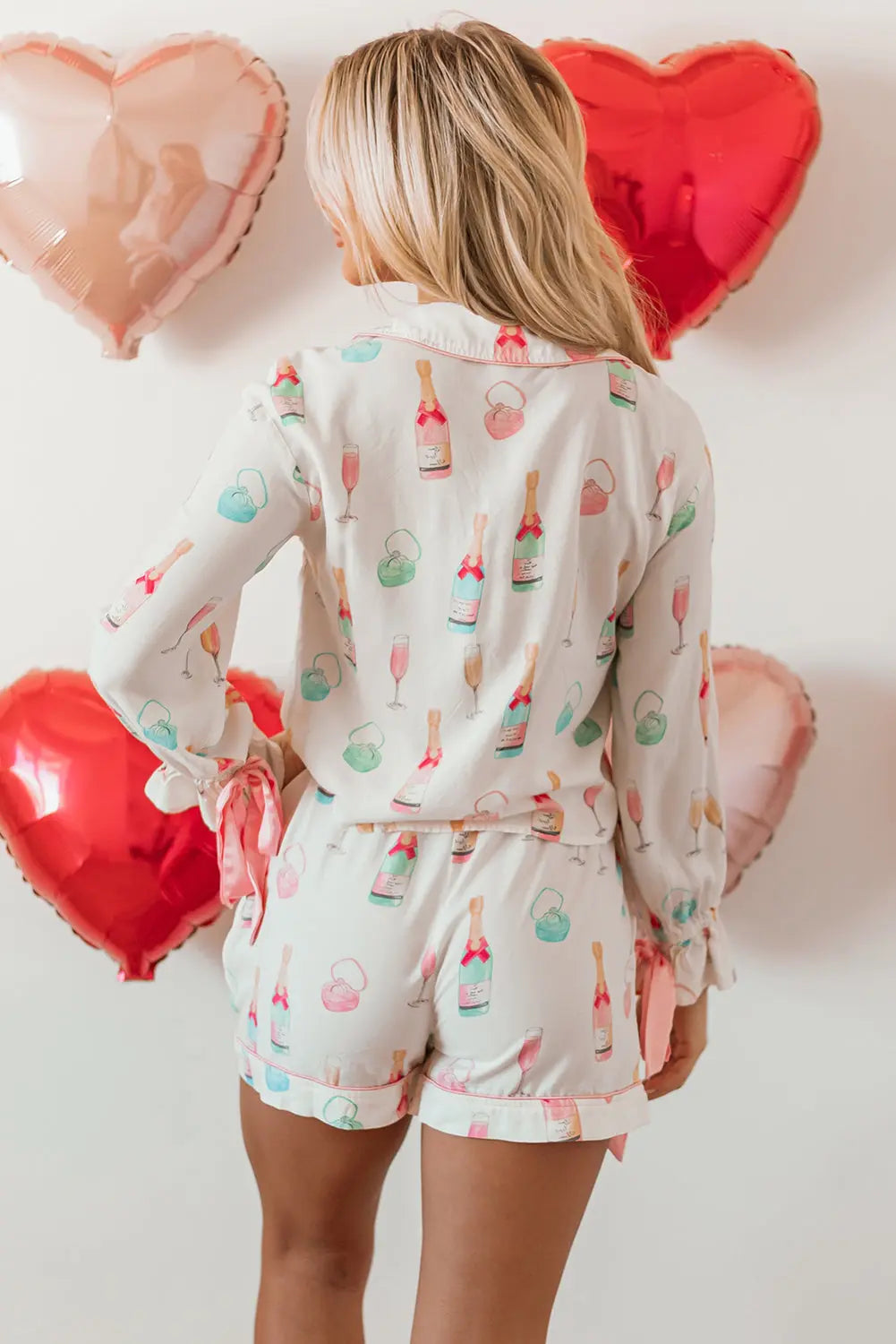 Clara Two Piece Pajama Set Threaded Pear