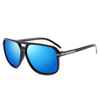 Oversized men's polarized mirror sunglasses with goggle-style design, ideal for driving and sun protection by Plush Fashion Hub