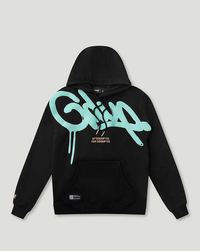 Unisex Casual Loose Letter Embroidered Hoodie