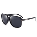 Oversized men's polarized mirror sunglasses by Plush Fashion Hub, driving goggles with UV protection and reflective lenses.