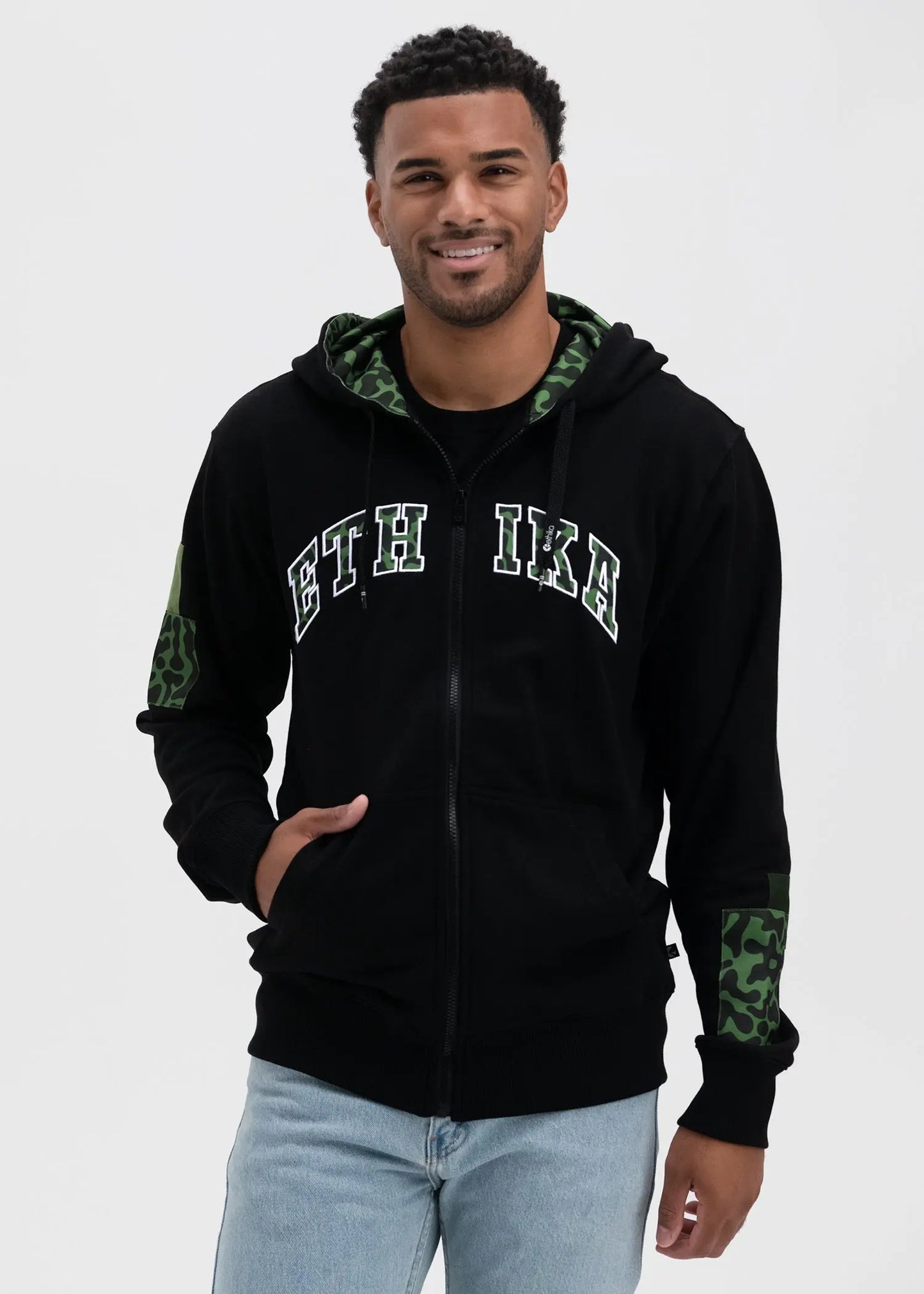 Dart Camo | Mens Zip Hoodie Plush Fashion Hub