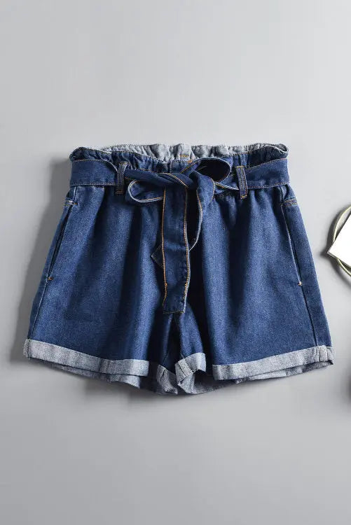 Denim Slouch Waist Shorts Pretty Little Patriot