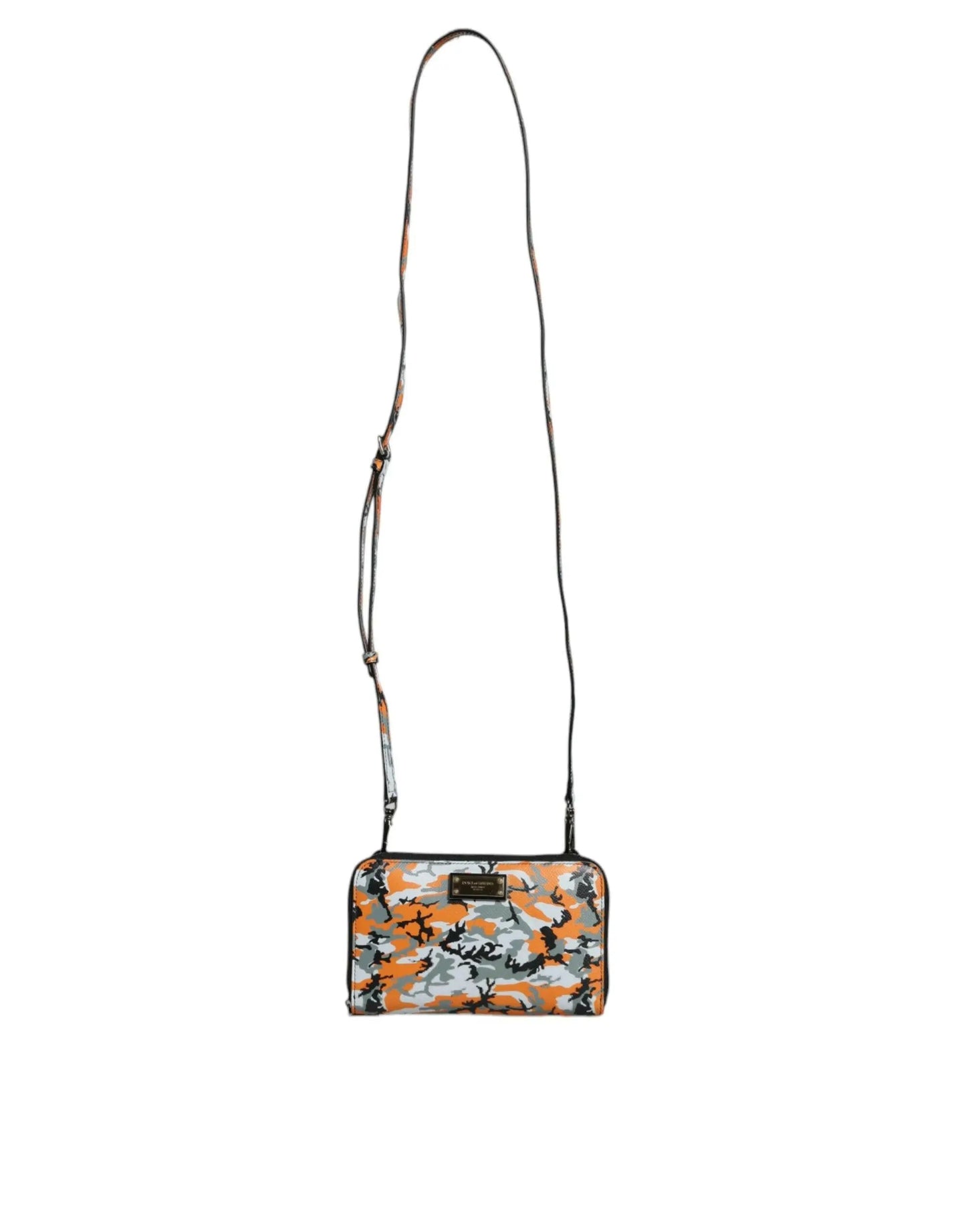 Dolce & Gabbana Multicolor Camouflage Leather Purse Cross Body Bag MaraFormigone