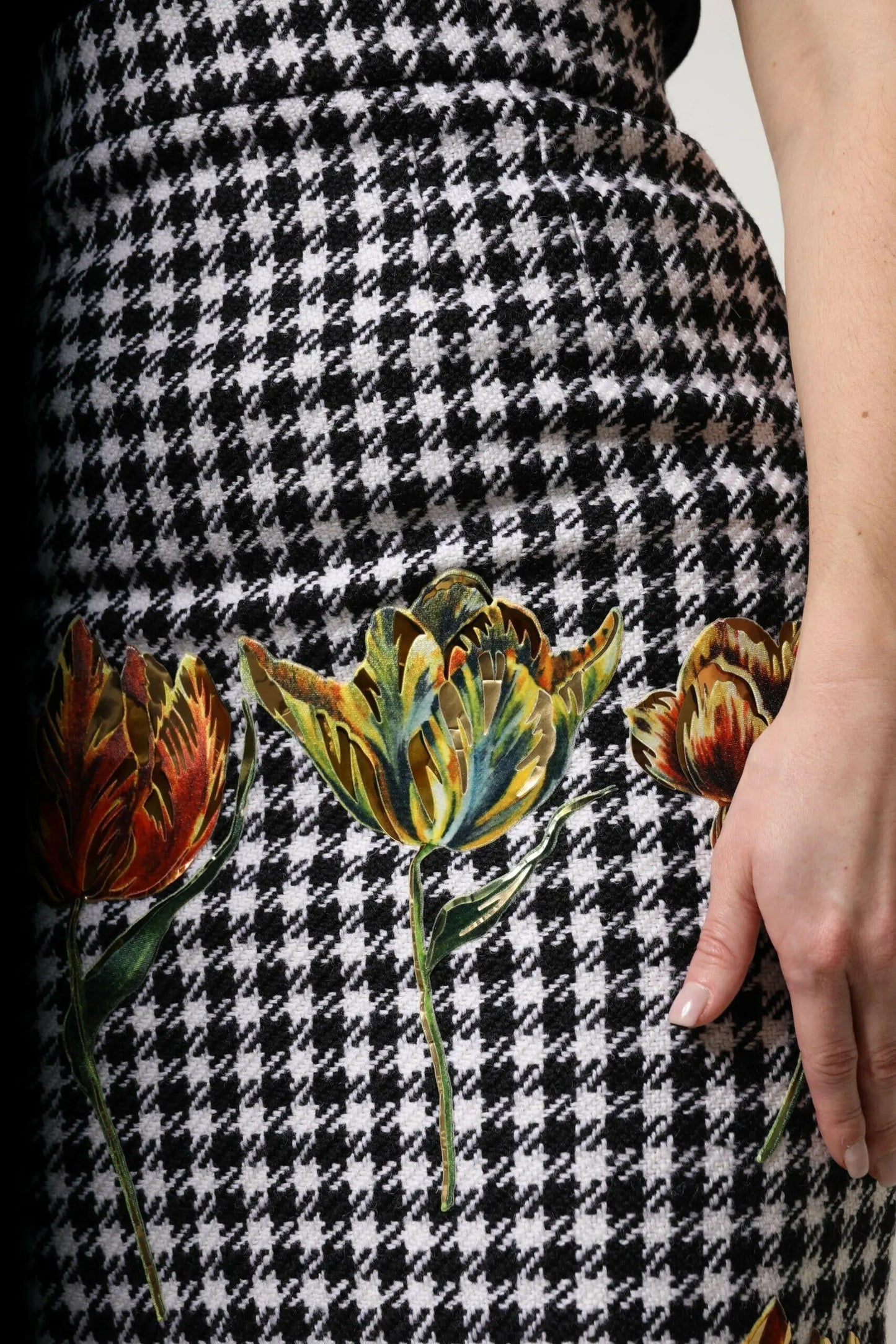 Dolce & Gabbana Multicolor Floral Print High Waist Pencil Cut Skirt MaraFormigone