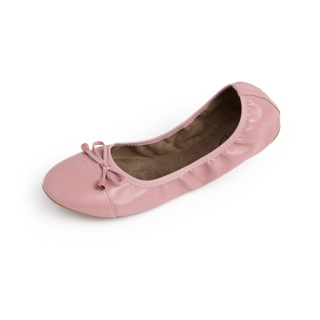 Talaria Flats in dusty rose color, stylish and comfortable footwear with a sleek design, perfect for casual or dressy outfits.