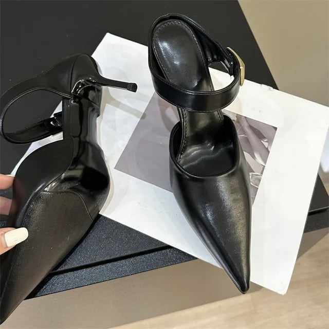 Patent Leather Pointed-Toe Stiletto Pumps