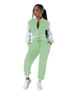 Modern spliced buckle two-piece set by eprolo, featuring stylish design and coordinating pieces for a contemporary look.