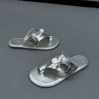 Elegant Closed-Toe Flat Sandals