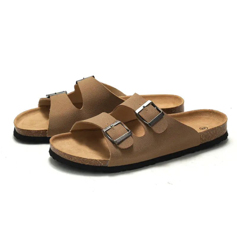 Men's cork slide sandals from Trendy Attic Store01, featuring comfortable design suitable for casual wear.