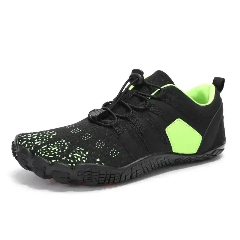 Breathable mesh athletic sneakers for women with elastic lock laces from Plush Fashion Hub, designed for comfort and style.