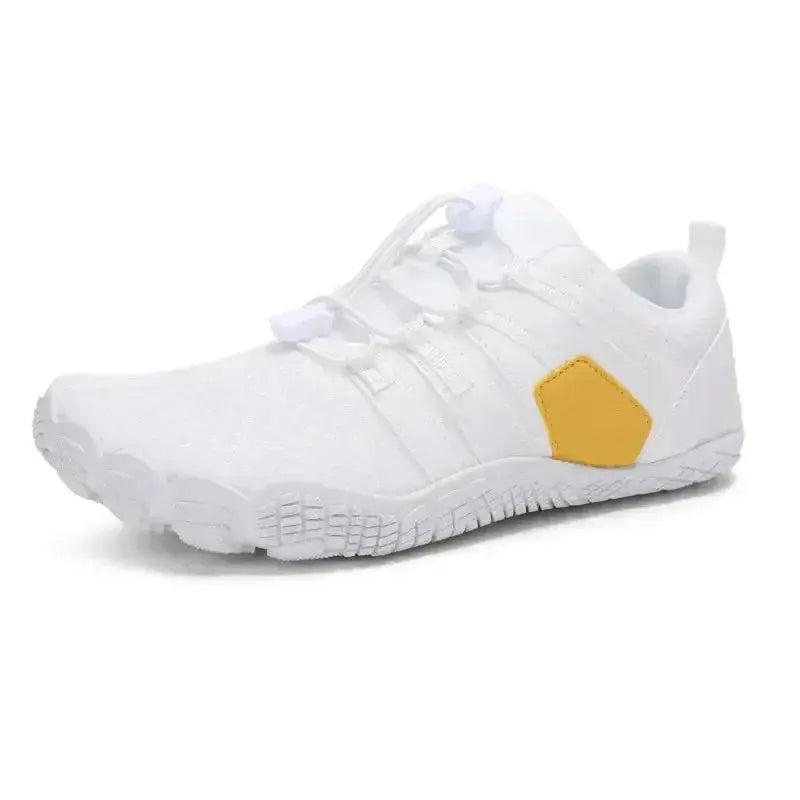 Women’s breathable mesh athletic sneakers with elastic lock laces by Plush Fashion Hub, designed for comfort and active wear.